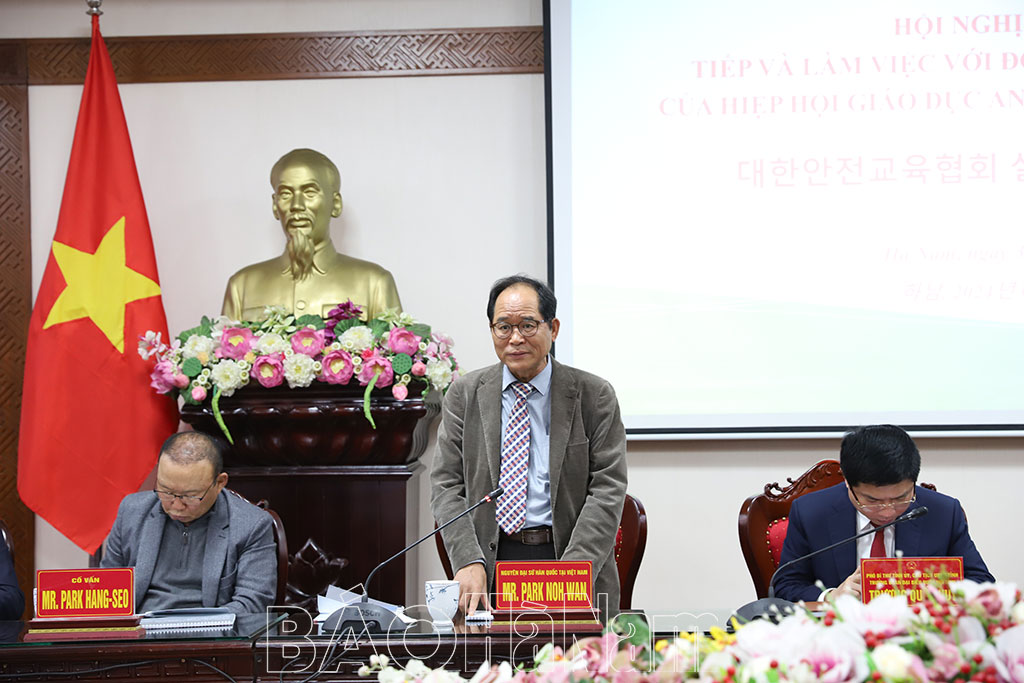 Hiệp hội Giáo dục An toàn Hàn Quốc muốn xây dựng trung tâm trải nghiệm an toàn lớn nhất Việt Nam tại Hà Nam