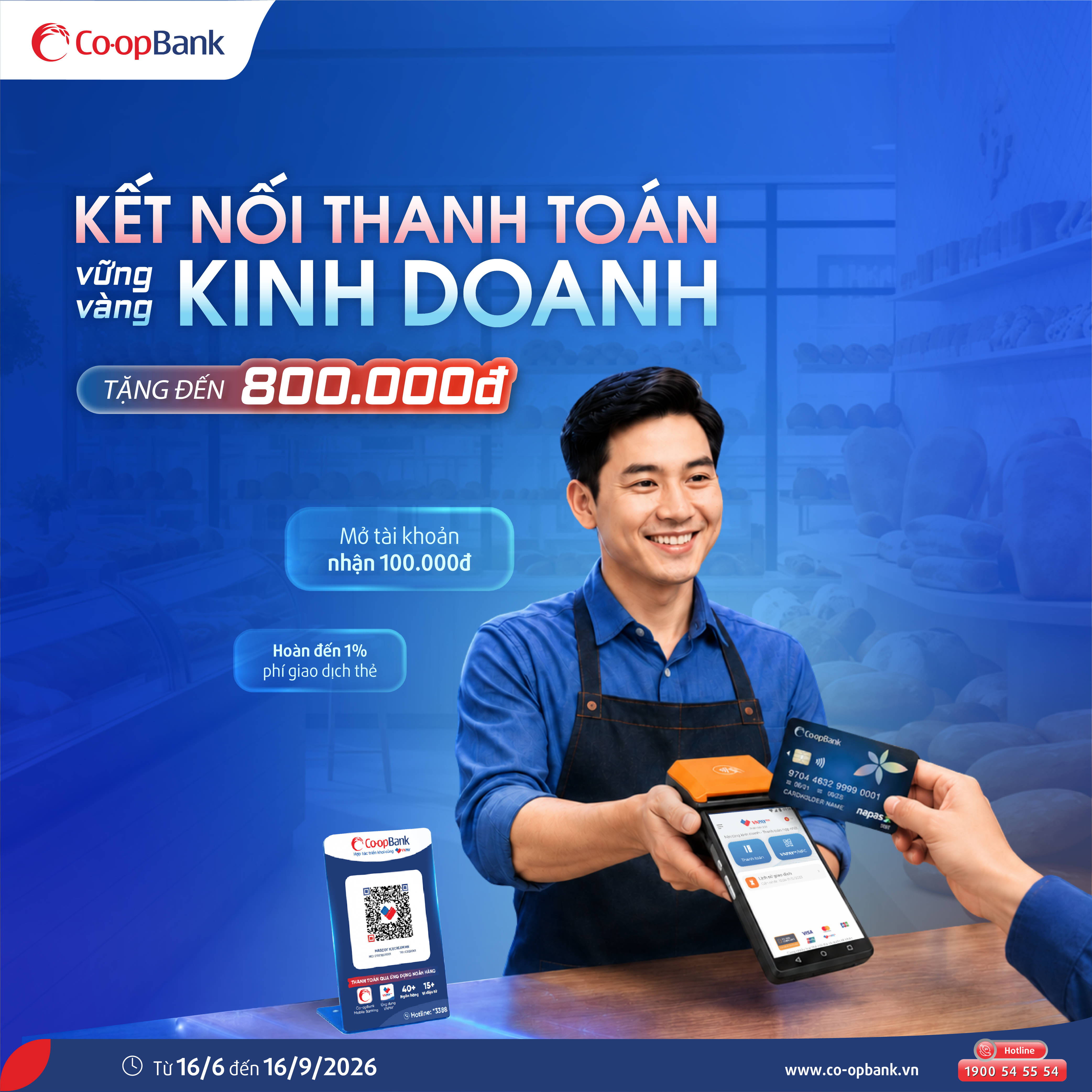 Co-opBank triển khai chương trình “Kết nối thanh toán – Vững vàng kinh doanh”: Nhiều ưu đãi hấp dẫn dành cho Hộ kinh doanh và Doanh nghiệp - ảnh 1 Hình ảnh: Co-opBank triển khai chương trình “Kết nối thanh toán – Vững vàng kinh doanh”: Nhiều ưu đãi hấp dẫn dành cho Hộ kinh doanh và Doanh nghiệp số 1