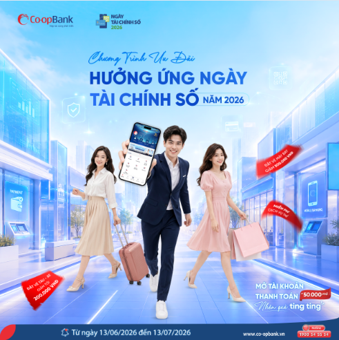 Hình ảnh: Co-opBank triển khai chương trình khuyến mại Hưởng ứng sự kiện Ngày Tài chính số năm 2026 số 1