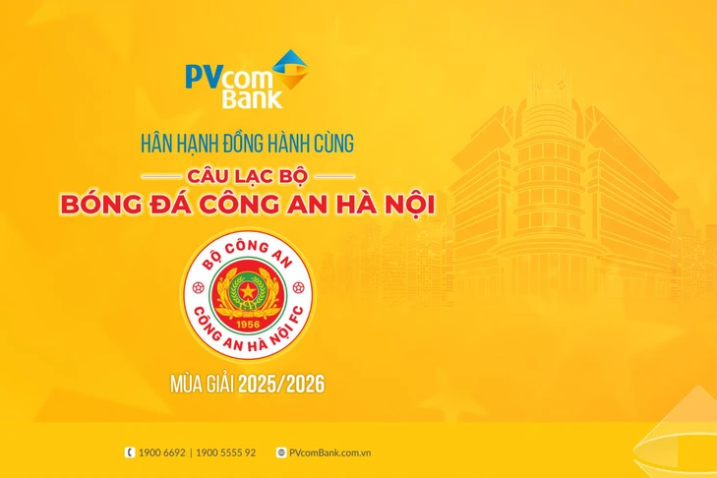 PVcomBank đồng hành cùng CLB Công an Hà Nội phát triển bóng đá Việt Nam - ảnh 1 Hình ảnh: PVcomBank đồng hành cùng CLB Công an Hà Nội phát triển bóng đá Việt Nam số 1