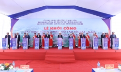 Khởi công dự án tuyến đường nối cao tốc Bắc - Nam, Quốc lộ 1A đi cảng Nghi Sơn