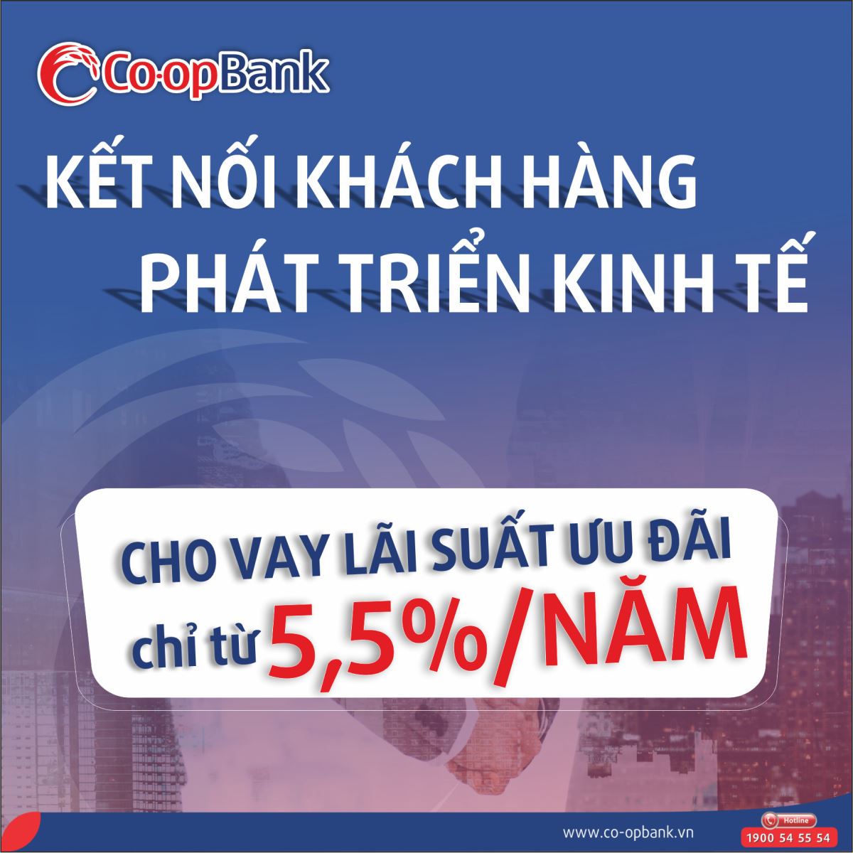 Co-opBank cho vay kết nối khách hàng - phát triển kinh tế với lãi suất chỉ từ 5,5%/năm