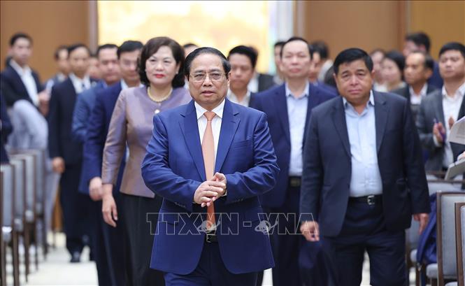 Thủ tướng Phạm Minh Chính chủ trì Hội nghị về điều hành chính sách tiền tệ năm 2024