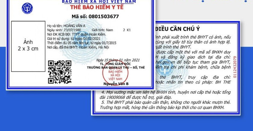 Về thẻ BHYT mẫu mới không ghi ngày hết hạn sử dụng