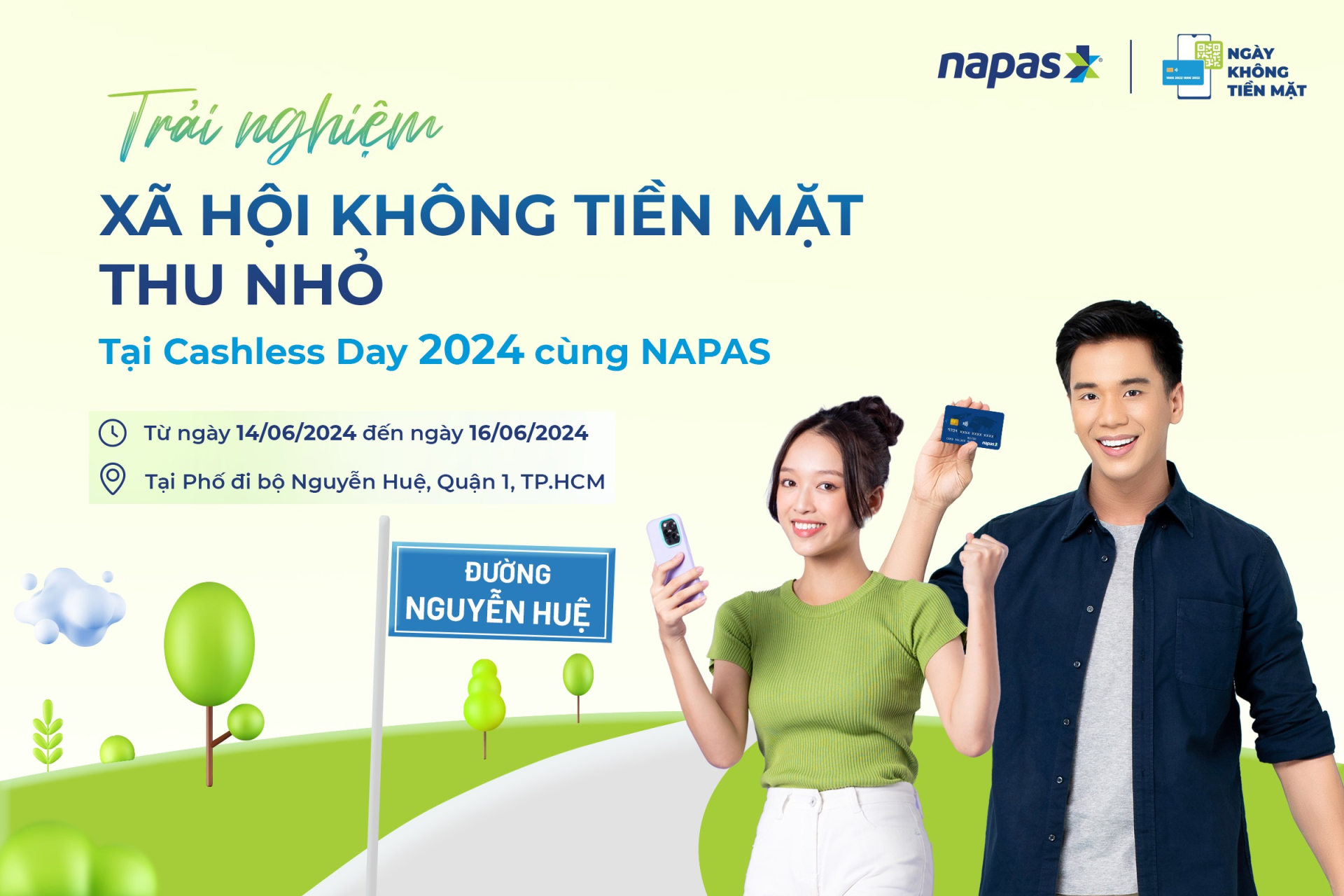 Công nghệ thanh toán mới của NAPAS tại Lễ hội không tiền mặt Cashless Day 2024