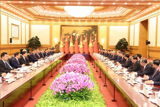 Hội đàm cấp cao giữa Tổng Bí thư, Chủ tịch nước Tô Lâm và Tổng Bí thư, Chủ tịch nước Trung Quốc Tập Cận Bình