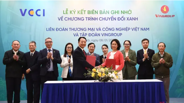 VCCI - VINGROUP: Hợp tác thúc đẩy chuyển đổi xanh, nâng tầm thương hiệu Việt