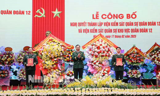 Công bố Quyết định thành lập Viện Kiểm sát Quân sự Quân đoàn 12, Viện Kiểm sát Quân sự khu vực Quân đoàn 12