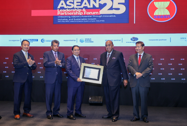 Viện KSI vinh danh Thủ tướng Phạm Minh Chính là Nhà Lãnh đạo ASEAN tiêu biểu năm 2025