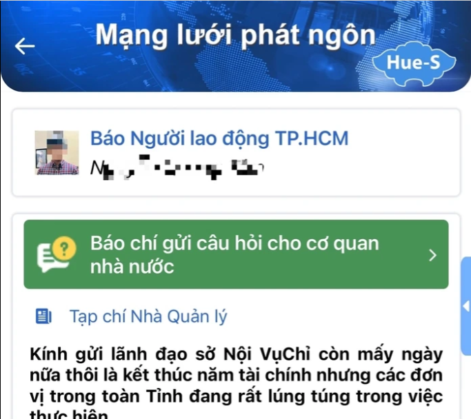 TP Huế số hóa hoạt động phát ngôn báo chí: Phóng viên được chấm điểm chất lượng phản hồi