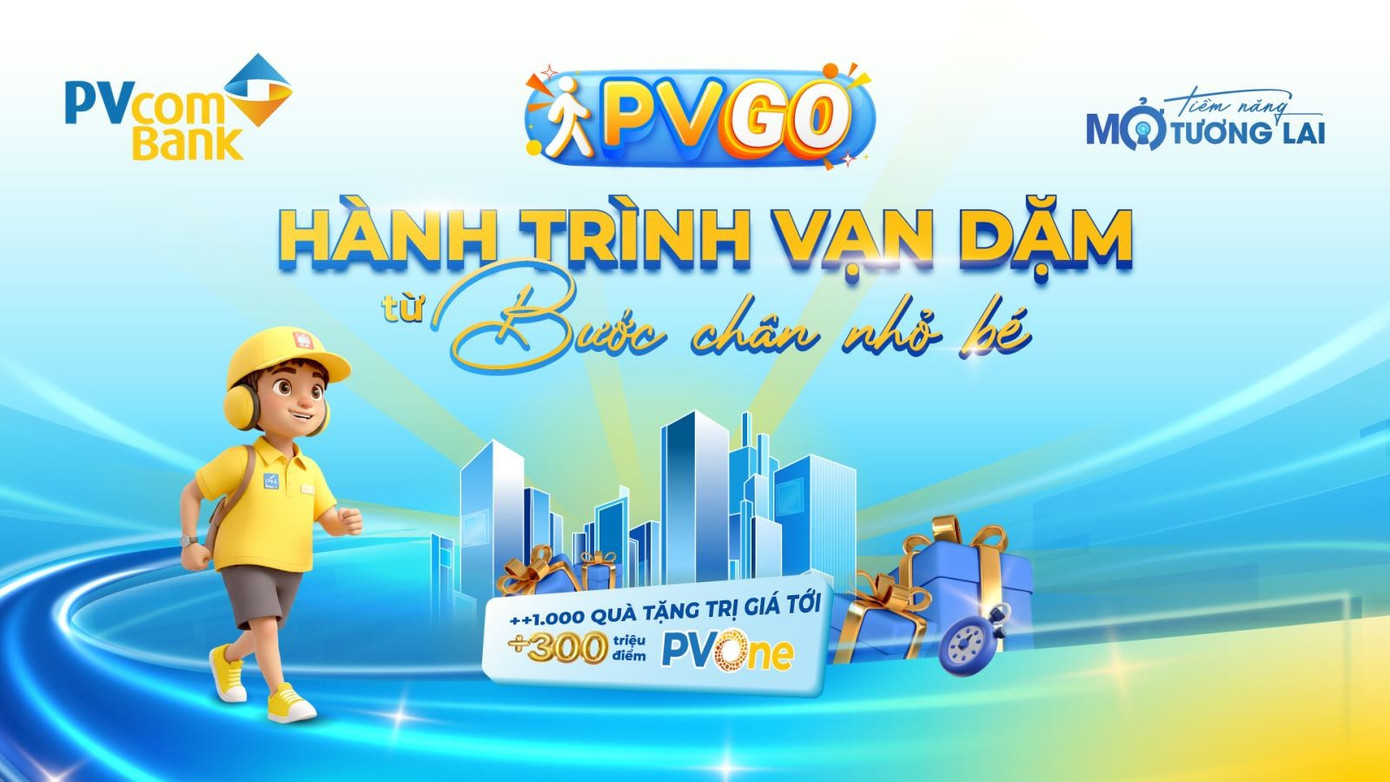 Trải nghiệm thử thách đi bộ, nhận thưởng hấp dẫn cùng PVcomBank