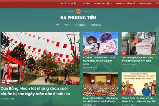 Chuyên trang bầu cử của TTXVN: Hệ sinh thái thông tin dữ liệu hiện đại về đời sống nghị trường