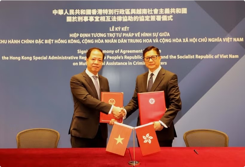 Việt Nam và Hong Kong ký Hiệp định tương trợ tư pháp về hình sự
