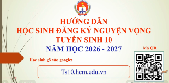 170.000 học sinh TP HCM bắt đầu đăng ký tuyển sinh vào lớp 10 công lập