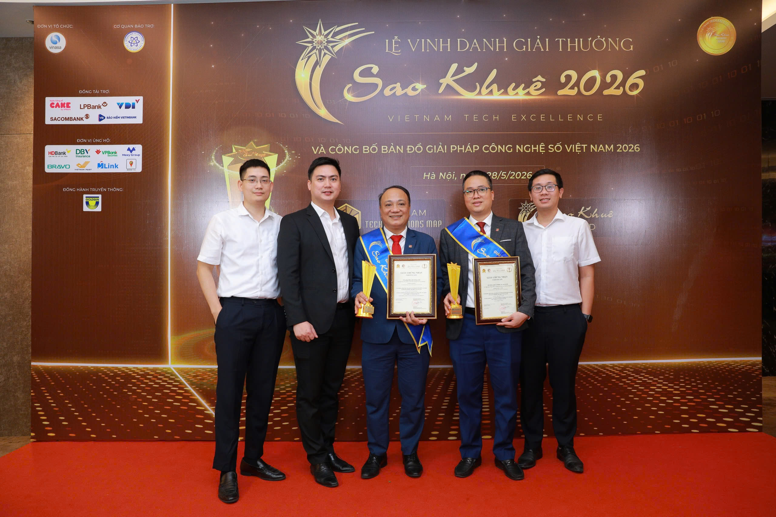 Agribank được vinh danh 02 giải thưởng Sao Khuê 2026 với hai giải pháp công nghệ số tiêu biểu