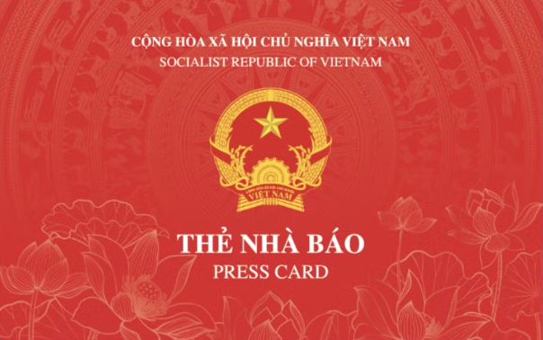 Ban hành mẫu thẻ nhà báo mới tích hợp mã QR, sử dụng song ngữ Việt - Anh