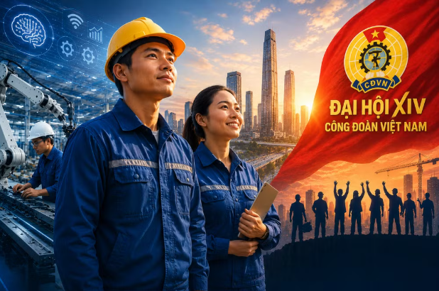 Đại hội Công đoàn Việt Nam lần thứ XIV, nhiệm kỳ 2026- 2031: Tương lai đất nước bắt đầu từ người lao động hôm nay